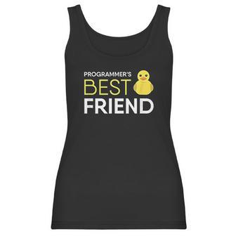 Rubber Duck Programmers Best Friend Funny Coder Women Tank Top | Favorety AU