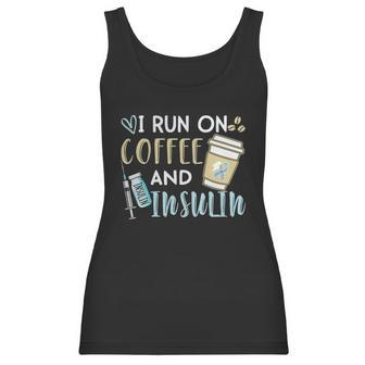 I Run On Coffee And Insulin Shirt Women Tank Top | Favorety UK