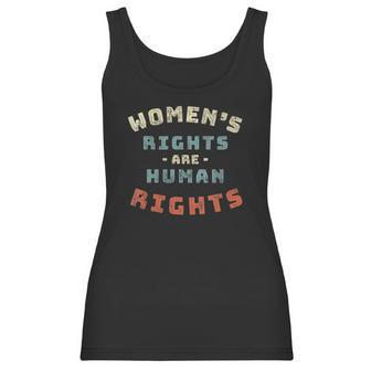 Womens Womens Rights Are Human Rights Feminist - V-Neck Women Tank Top | Favorety