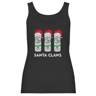 Santa Claws White Claw Hard Seltzer Christmas Shirt Women Tank Top | Favorety
