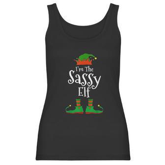 I Am The Sassy Elf Family Matching Funny Christmas Group Gift Women Tank Top | Favorety UK