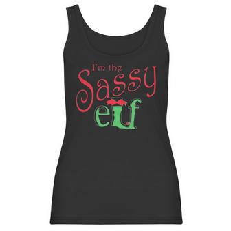 Im The Sassy Elf Funny Christmas T Women Tank Top | Favorety