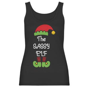 The Sassy Elf Matching Christmas Holiday Gift Women Tank Top | Favorety