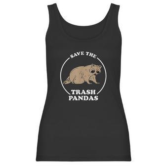 Save The Trash Pandas Funny Raccoon Meme Women Tank Top | Favorety