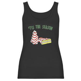 The Season Little Debbie Inspired Christmas Tree Snack Cake Women Tank Top | Favorety