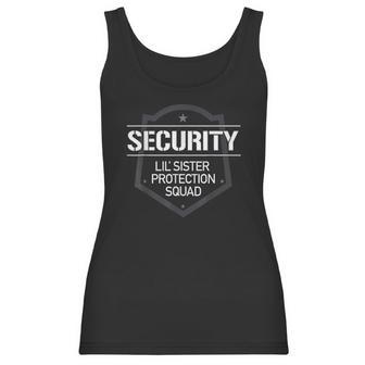 Security Lil Sister Protection Squad Big Brother Women Tank Top | Favorety UK