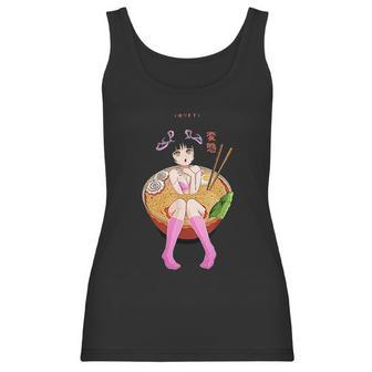 Send Noods Design Ramen Noodle Bowl Shabu Shabu Anime Hentai Women Tank Top | Favorety