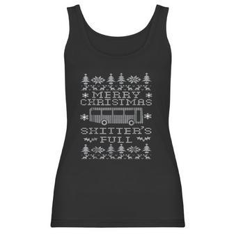 Shitters Full Christmas Camping Women Tank Top | Favorety