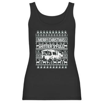 Shitters Full Ugly Christmas Vacation Women Tank Top | Favorety