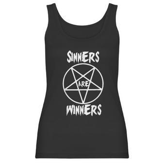 Siners Are Winers Black Metal Fans Halloween Women Tank Top | Favorety CA