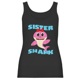 Sister Shark Baby Shark Birthday Women Tank Top | Favorety