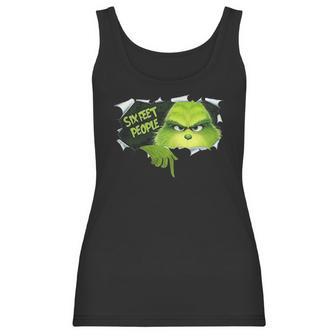 Six Feet People Grinch Funny Xmas Christmas Women Tank Top | Favorety CA