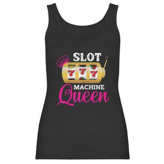 Womens Slot Machine Queen Funny Casino Gambling Women Tank Top | Favorety CA