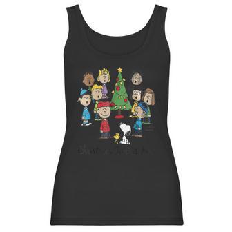 Snoopy Peanuts Christmas Time Is Here Women Tank Top | Favorety