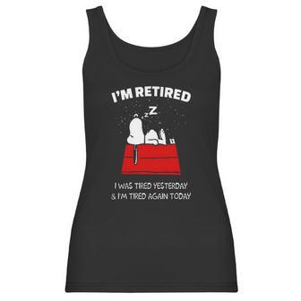 Snoopy Retired Shirt Women Tank Top | Favorety CA