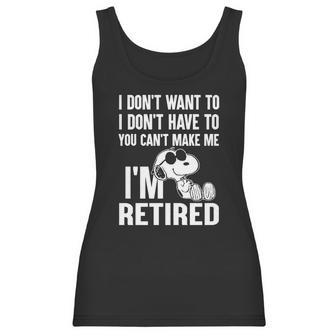 Snoopy Im Retired Women Tank Top | Favorety UK