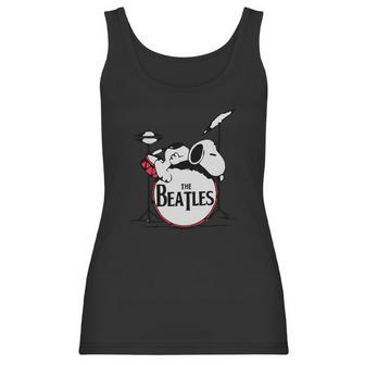 Snoopy Sleeping On The Drum Still Miss Ringo Starr The Beatles Shirt Women Tank Top | Favorety CA