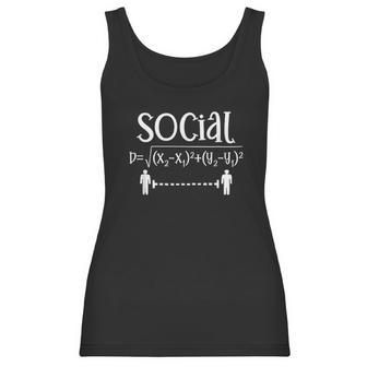 Social Distancing Math Teacher Women Tank Top | Favorety UK