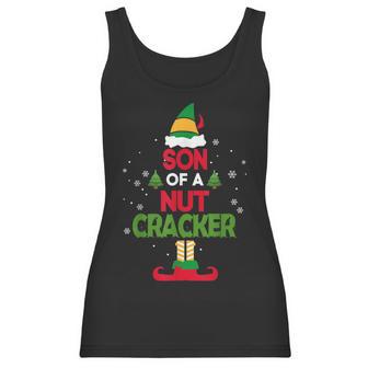 Son Of A Nutcracker Elf Funny Christmas Apparel For Kids Women Tank Top | Favorety AU