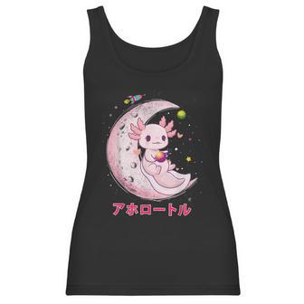 Space Axolotl Kawaii Pastel Goth Anime Comic Girl N V2 Men Women T-Shirt Graphic Print Casual Unisex Tee Women Tank Top | Favorety