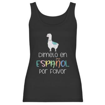 Spanish Teacher Appreciation Gift Playera Llama Maestra Gift Women Tank Top | Favorety