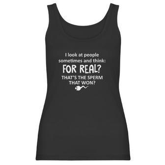 Sperm That Won Graphic Novelty Sarcastic Funny Women Tank Top | Favorety UK