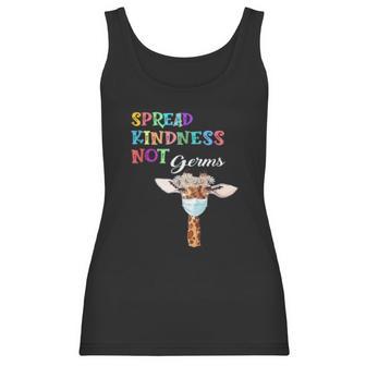 Spread Kindness Not Germs Funny Cute Giraffe Lover Social Distancing Women Tank Top | Favorety UK