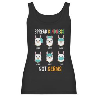 Spread Kindness Not Germs Llama Wrong Social Distancing Women Tank Top | Favorety CA