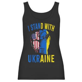 I Stand With Ukraine Flag American Flag Support Ukraine Men Women T-Shirt Graphic Print Casual Unisex Tee Women Tank Top | Favorety