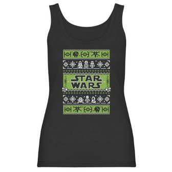 Star Wars Vader Trooper Droid Ugly Christmas Sweater T-Shirt Women Tank Top | Favorety UK