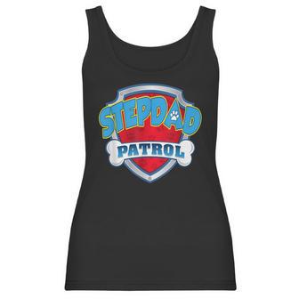 Stepdad Patrol -Dog Mom Dad Funny Gift Birthday Party Women Tank Top | Favorety CA