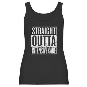 Straight Outta Intensive Care Icu Registered Nurse Women Tank Top | Favorety DE