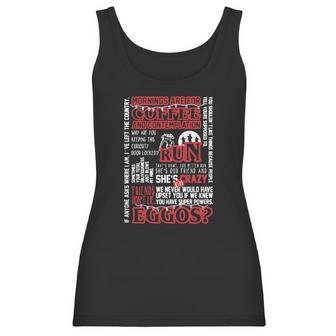 Stranger Things Best Quotes V1 Man Men Woman Women Boy Girl Father Dad Mother Mom Grandfather Grandmother Christmas T-Shirt Women Tank Top | Favorety DE