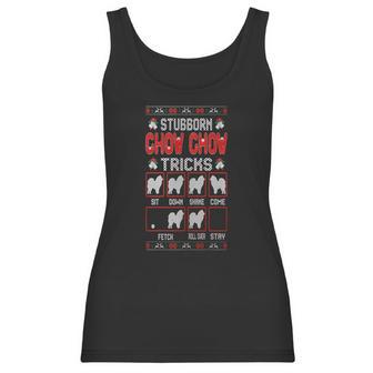 Stubborn Chow Chow Dog Tricks Christmas Ugly Shirt - Mens T-Shirt By American Apparel Women Tank Top | Favorety UK