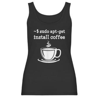 Sudo Apt Get Install Coffee Women Tank Top | Favorety