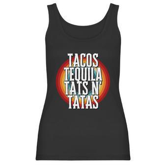 Tacos Tequila Tats N Tatas Women Tank Top | Favorety UK