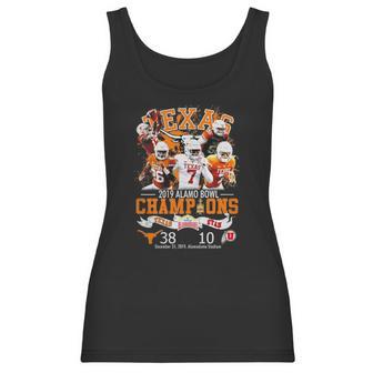 Texas 2019 Alamo Bowl Champions Texas Vs Utah Shirt Women Tank Top | Favorety CA