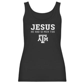 Texas Am Aggies Jesus 12Th Man Apparel Women Tank Top | Favorety