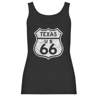 Texas Historic Route 66 Distressed Graphic Men Women T-Shirt Graphic Print Casual Unisex Tee Women Tank Top | Favorety DE