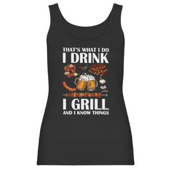 That’S What I Do I Drink Beer I Girll And I Know Things Shirtc Women Tank Top | Favorety CA