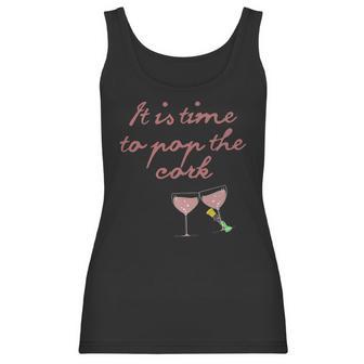 It Is Time To Pop The Cork I Love You Valentine Wine Lover Women Tank Top | Favorety DE