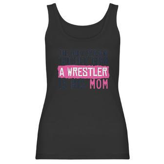 Tougher Than A Wrestler Mom Wrestling By Chalktalk Sports Women Tank Top | Favorety AU