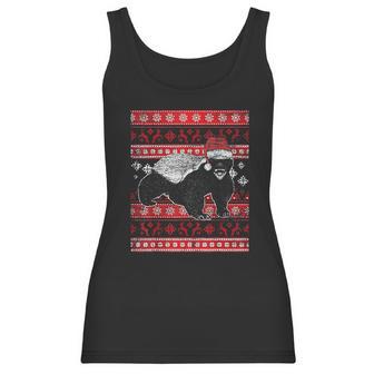 Ugly Christmas Honey Badger Women Tank Top | Favorety AU