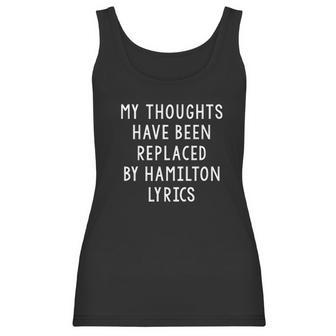 Ugp Campus Apparel My Thoughts Have Been Replaced By Lyrics Musical Women Tank Top | Favorety UK