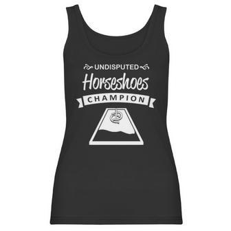 Undisputed Horseshoes Champion Women Tank Top | Favorety