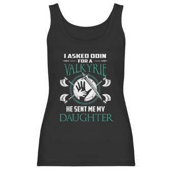 Viking And Valkyrie Father And Daughter Matching Women Tank Top | Favorety