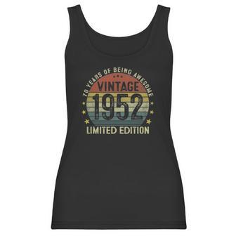 Vintage 1952 70 Years Old Gifts 70Th Birthday Gifts For Men Women Tank Top | Favorety UK