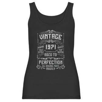 Vintage 1971 50Th Birthday Gift Men Women 50 Years Old Women Tank Top | Favorety