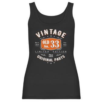 Vintage 1988 Gift For Women Men 33 Years Old 33Rd Birthday Women Tank Top | Favorety CA