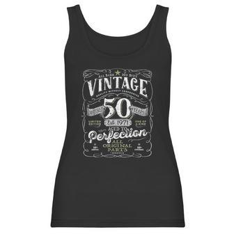 Vintage 50Th Birthday For Him 1971 Aged To Perfection Women Tank Top | Favorety AU